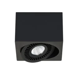 Opbouwspot box zwart 1-lichts led>Straluma Online