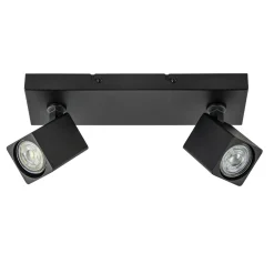 Opbouwspot 2-lichts balk zwart>Straluma Online