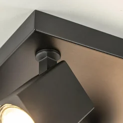 Opbouwspot 4-lichts vierkant zwart verstelbaar><noscript><img width=