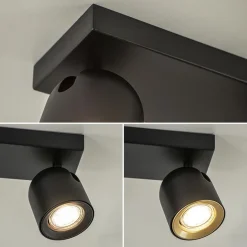 Opbouwspot Solare 3l balk zwart><noscript><img width=