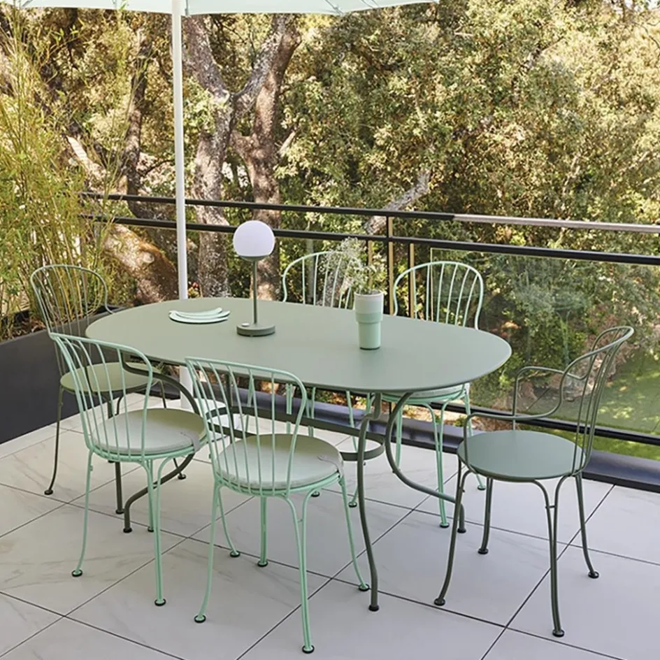 Oplaadbare buitenlamp tafel groen IP44>Straluma Hot