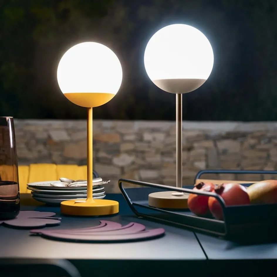 Oplaadbare buitenlamp tafel grijs IP44>Straluma Best