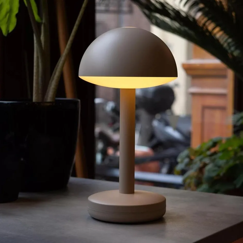 Oplaadbare LED tafellamp beige>Straluma Sale