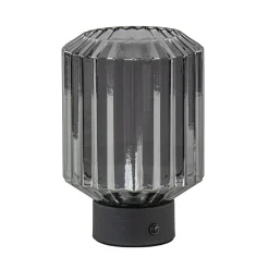 Oplaadbare LED tafellamp op batterij titanium/zwart>Straluma Best