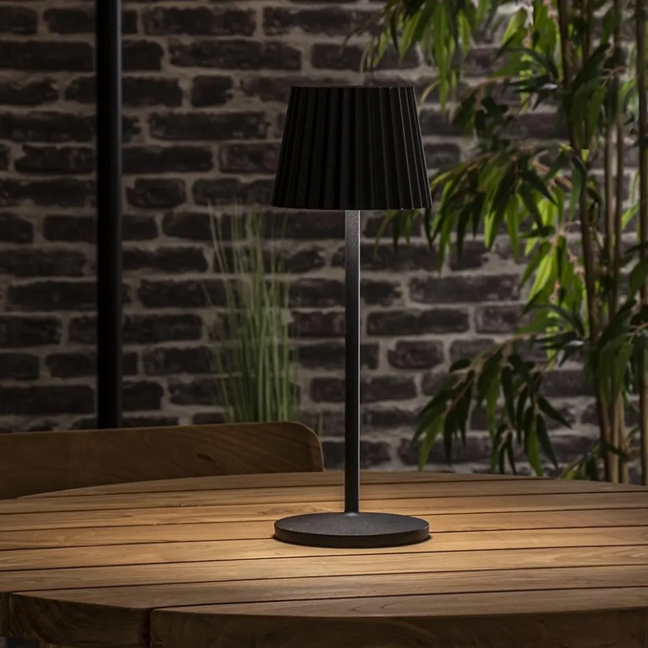 Oplaadbare tafellamp inclusief dimbaar LED zwart IP54>Straluma Sale