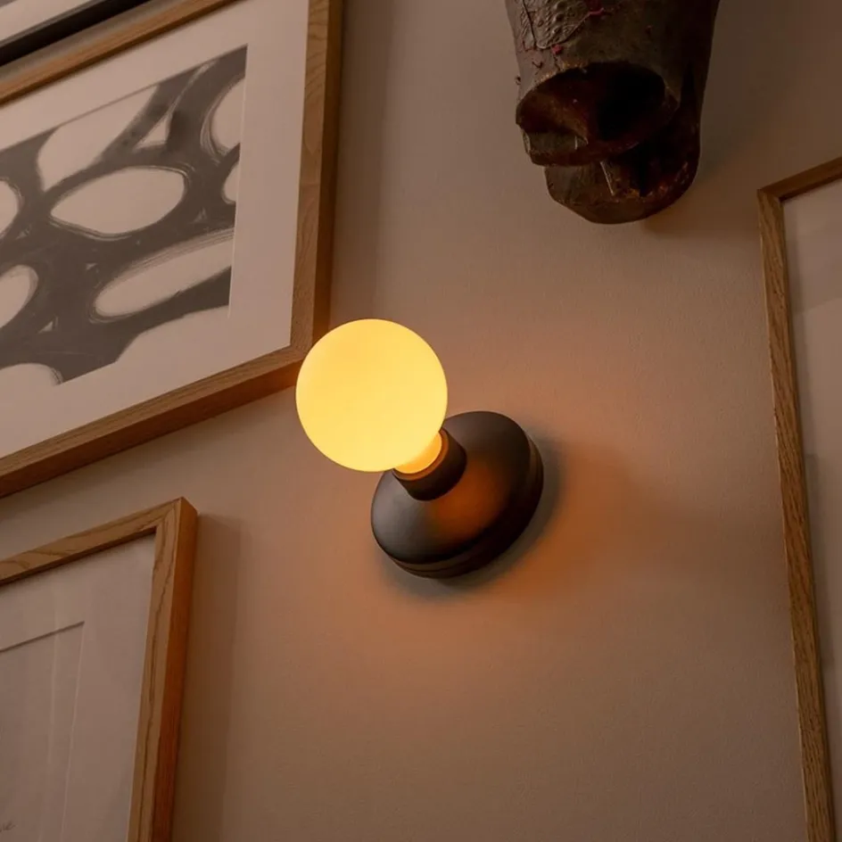 Oplaadbare wandlamp zwart incl frosted lichtbron>Straluma Hot