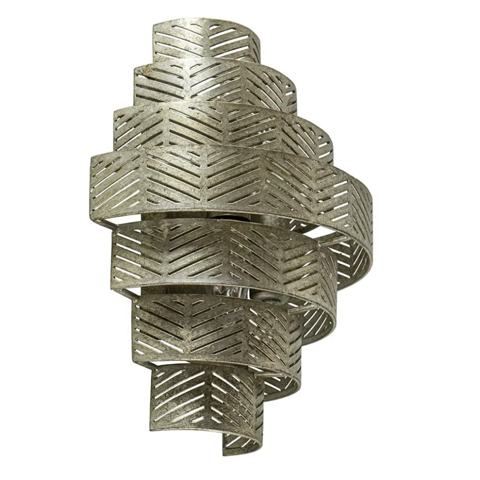 Oud zilveren wandlamp metaal excl snoer>Straluma Hot