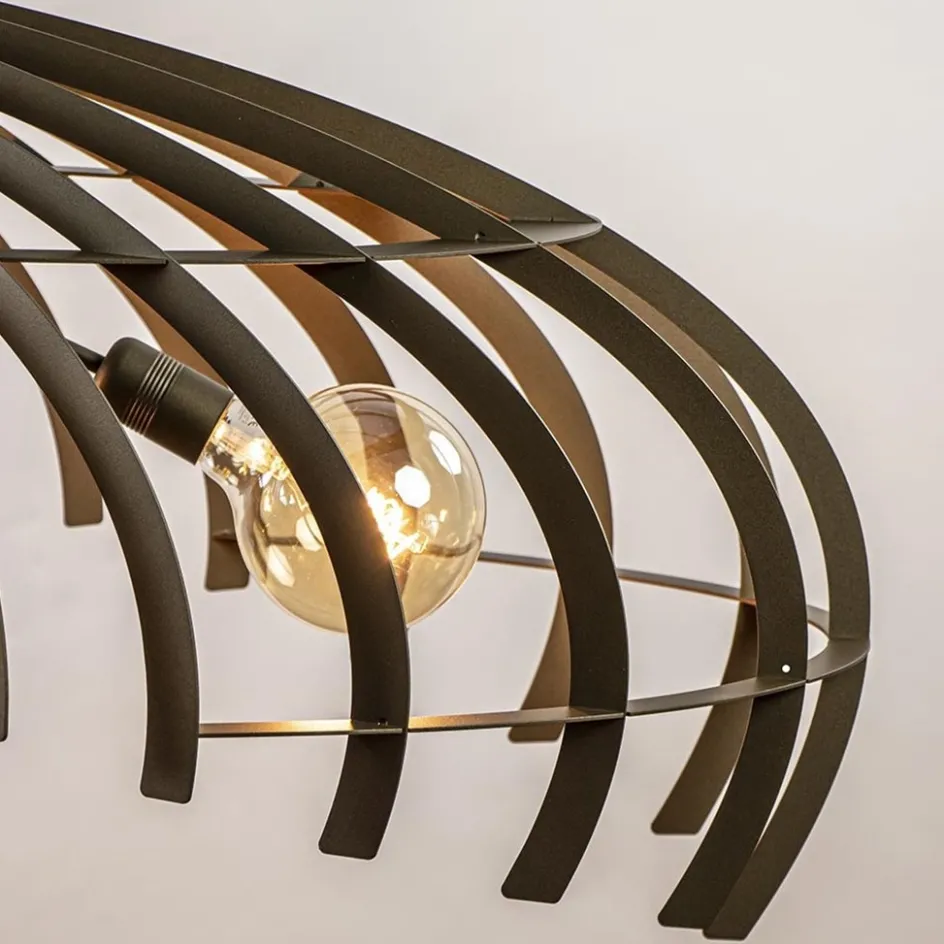 Ovale design hanglamp metaal platinum>Straluma Best