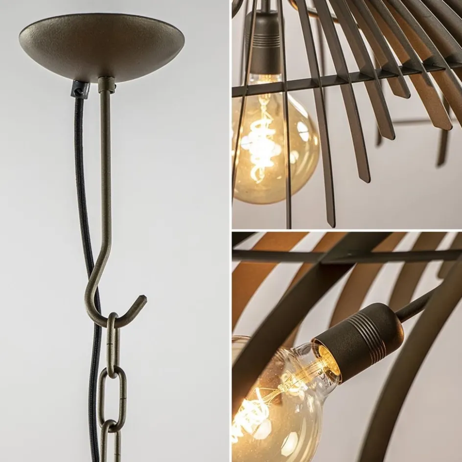 Ovale design hanglamp metaal platinum>Straluma Best