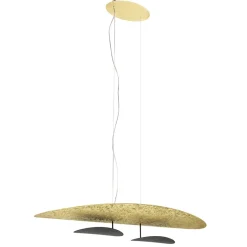Ovale design LED hanglamp goldleaf met zwart>Straluma Best