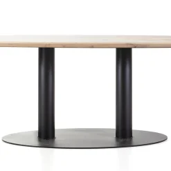 Ovale eetkamertafel eiken naturel 300x120 cm><noscript><img width=