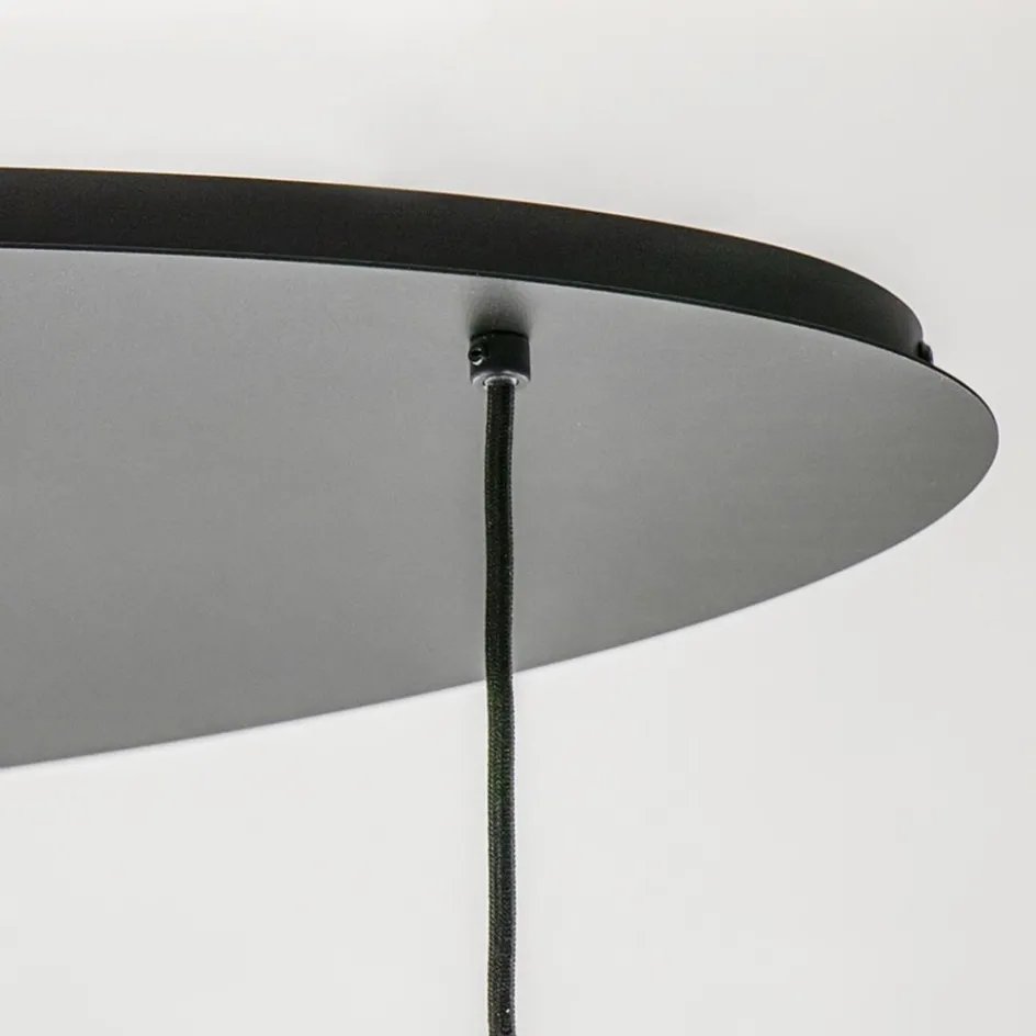 Ovale 5-lichts hanglamp met glazen bollen gold gradient>Straluma Discount