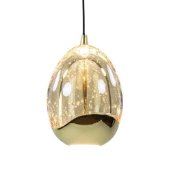 Ovale 12-lichts LED hanglamp Golden Egg></noscript>Straluma Discount