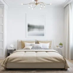 Ovale plafondlamp brons inclusief LED dim to warm><noscript><img width=