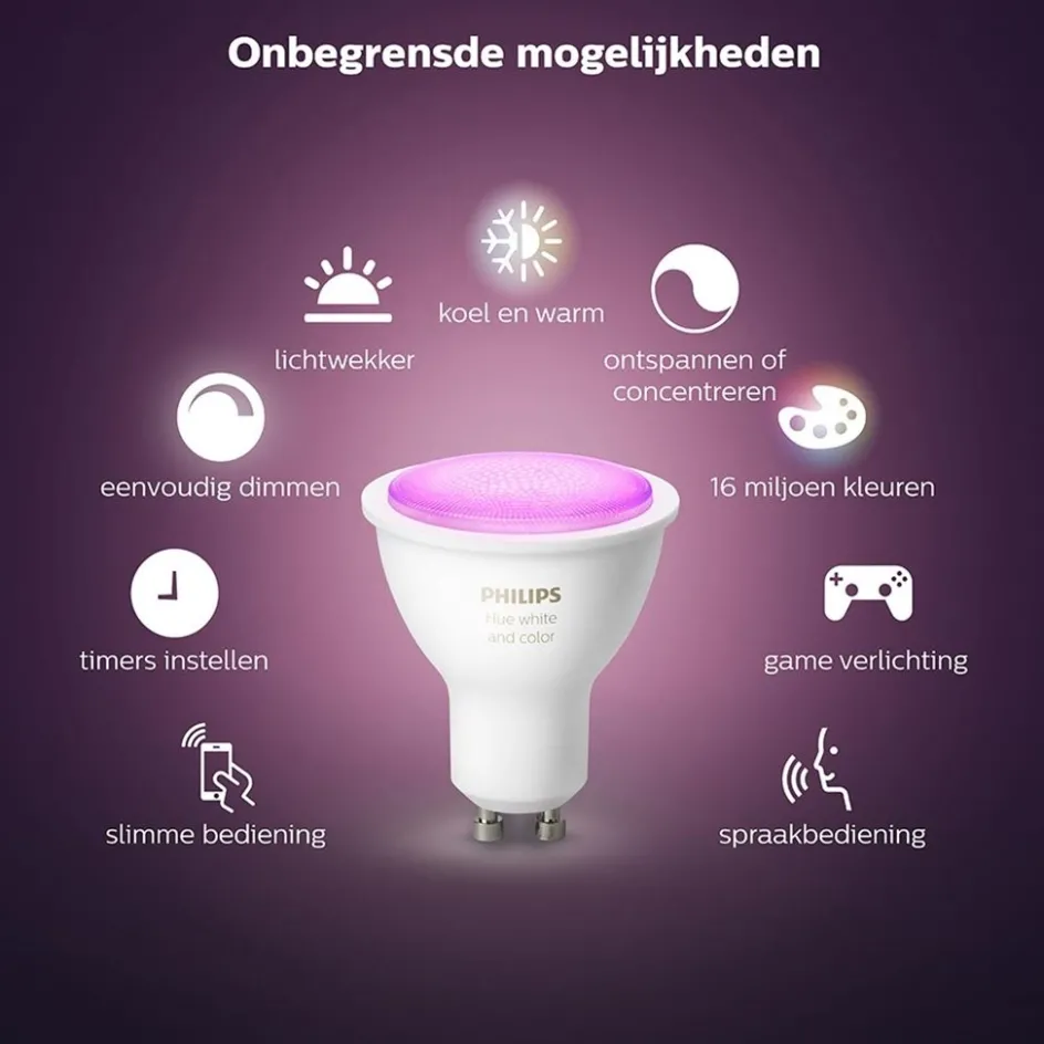 Philips Hue kit 3xgu10 color+ bridge>Straluma Sale