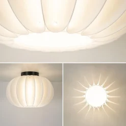 Plafondlamp Arena 30cm zwart/kap wit></noscript>Straluma Best