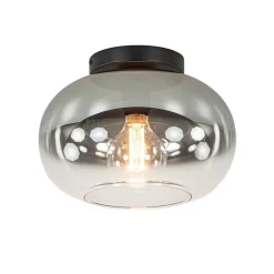 Plafondlamp Bellini zwart/smoke gradient glas>Straluma Online
