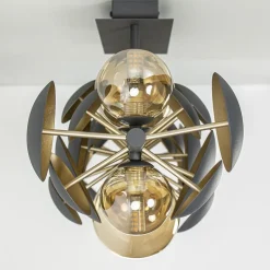 Plafondlamp Bubble 8l 76cm amber/grijs><noscript><img width=