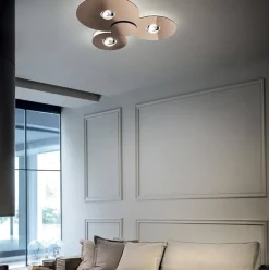 Plafondlamp Bugia Triple glossy bronze></noscript>Straluma Discount