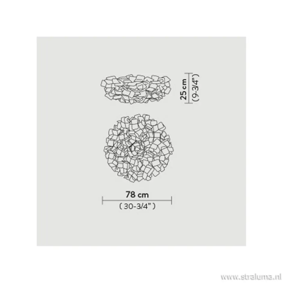 Plafondlamp Clizia 78cm zwart>Straluma Best