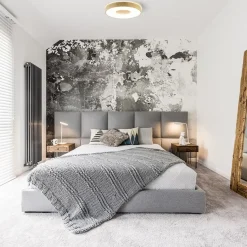 Plafondlamp Coin 50 hout + remote CCT><noscript><img width=