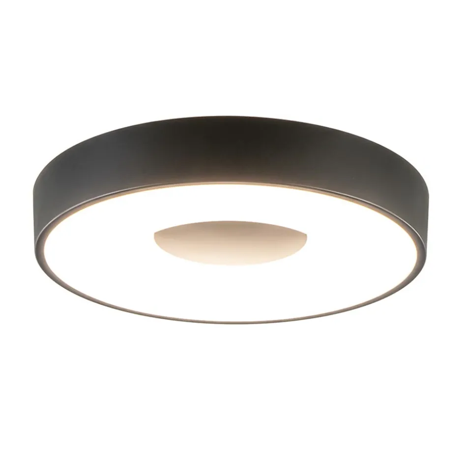 Plafondlamp Coin 38 zwart + remote CCT>Straluma Outlet