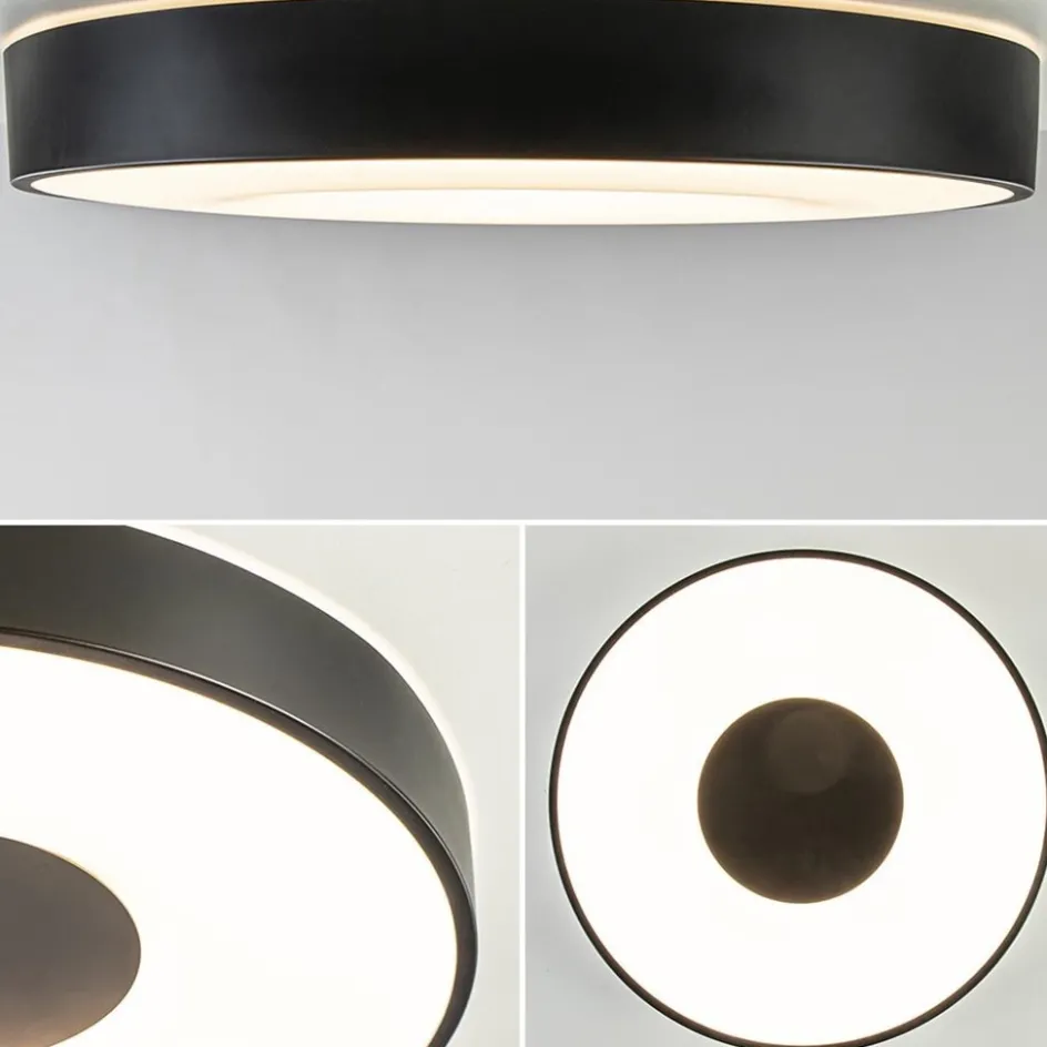 Plafondlamp Coin rond 50cm zwart CCT>Straluma Online
