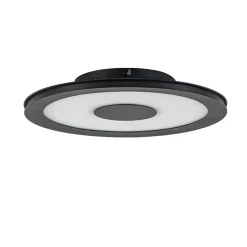 **Plafondlamp disc 32cm zwart 3-step dim>Straluma Online
