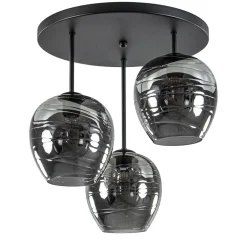 Plafondlamp Fantasy Apple 3L zwart/smoke>Straluma Discount