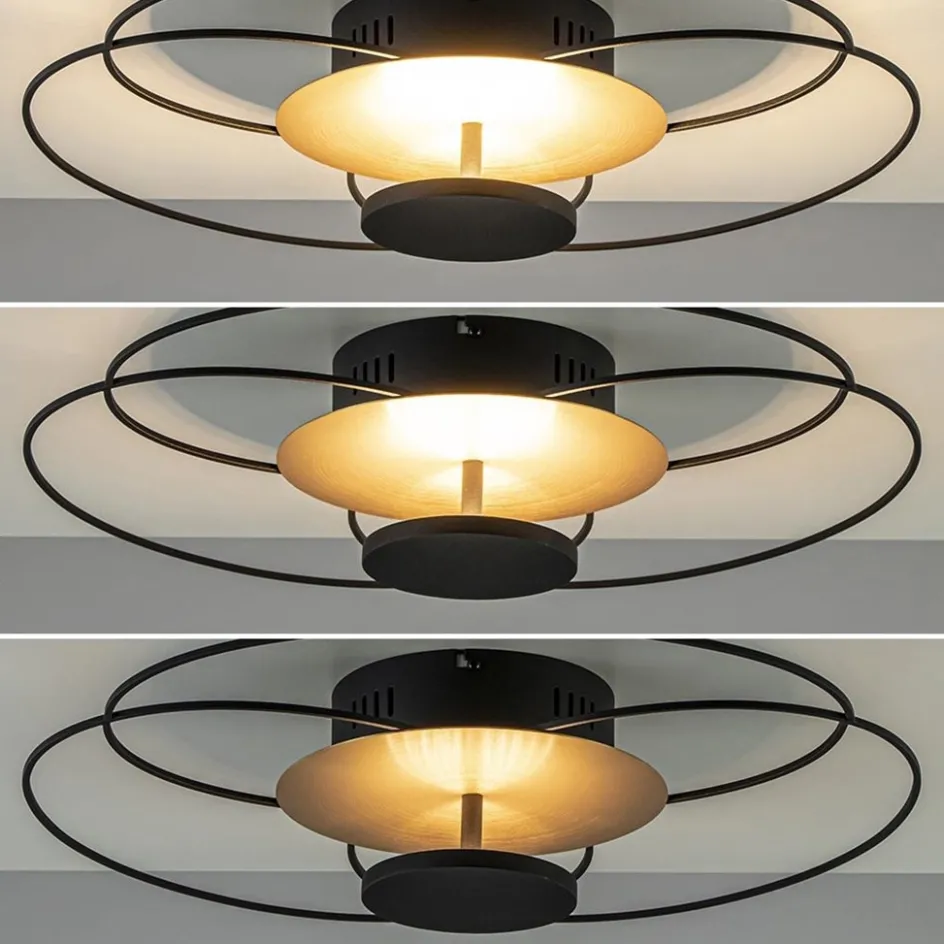 Plafondlamp Fiore zwart/goud 3-step dim>Straluma Sale