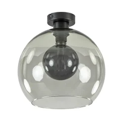 Plafondlamp globe smoke glas 30cm>Straluma Discount