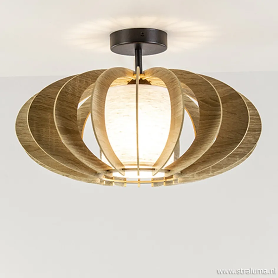 Plafondlamp hout lamellen klein>Straluma Sale