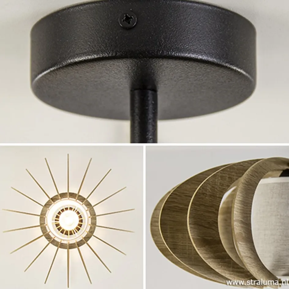 Plafondlamp hout lamellen klein>Straluma Sale