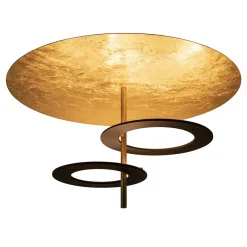 Plafondlamp Hula Hoop gold leaf/black&gt;Straluma Hot