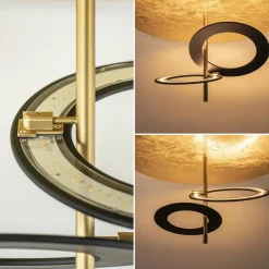 Plafondlamp Hula Hoop gold leaf/black><noscript><img width=