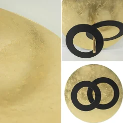 Plafondlamp Hula Hoop gold leaf/black><noscript><img width=