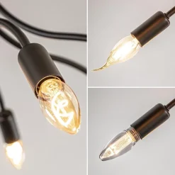 Plafondlamp Kraken klein 8-armen zwart><noscript><img width=