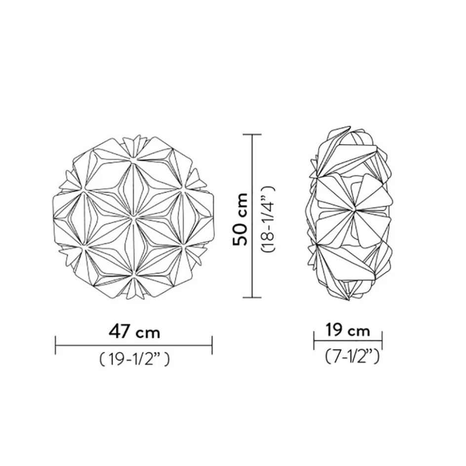 Plafondlamp LA Vie amber 50cm>Straluma Discount