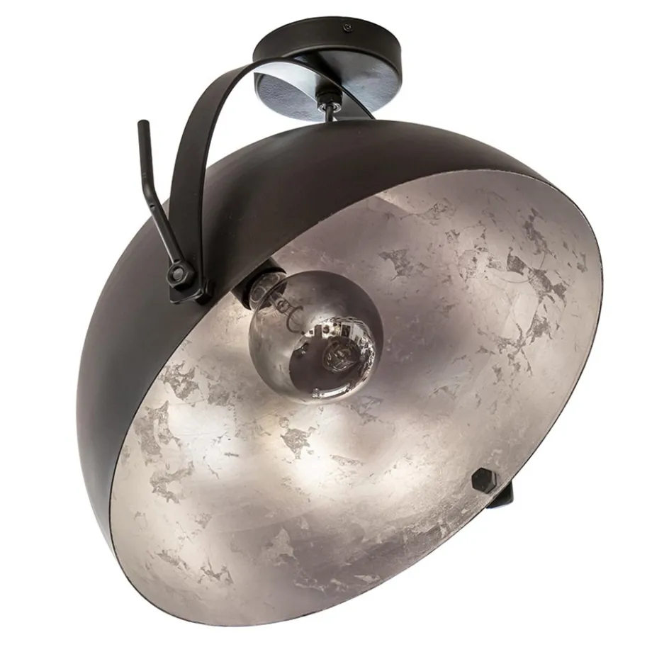 Plafondlamp Larino gunmetal/silverleaf 40 cm>Straluma Hot
