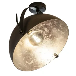 Plafondlamp Larino gunmetal/silverleaf 40 cm>Straluma Hot