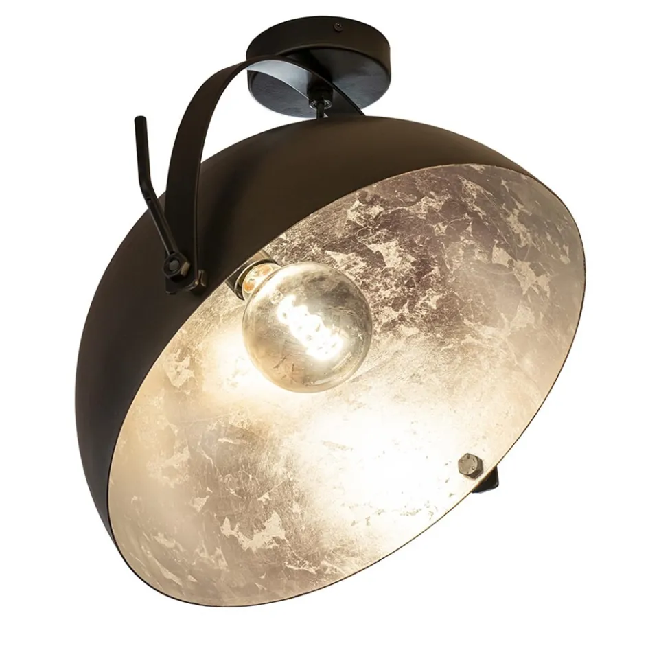 Plafondlamp Larino gunmetal/silverleaf 40 cm>Straluma Hot