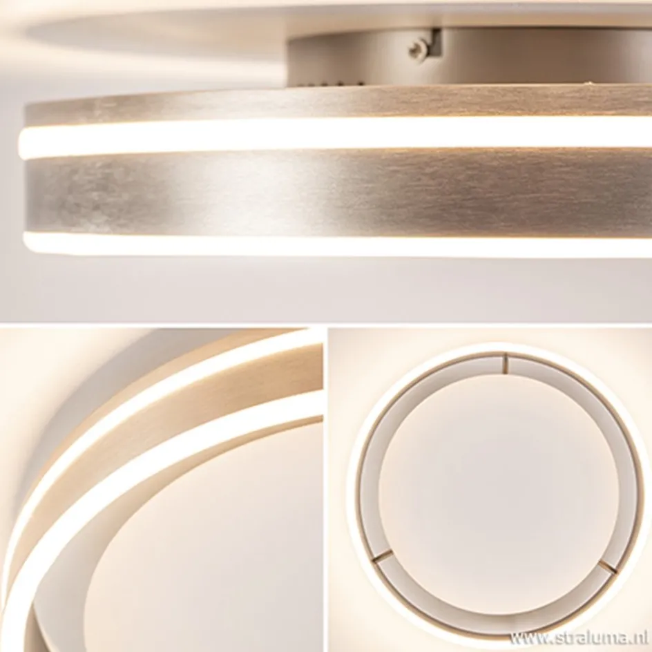 Plafondlamp Led Cirkel rvs 40cm>Straluma Hot