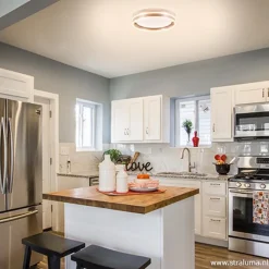 Plafondlamp Led Cirkel rvs 40cm><noscript><img width=