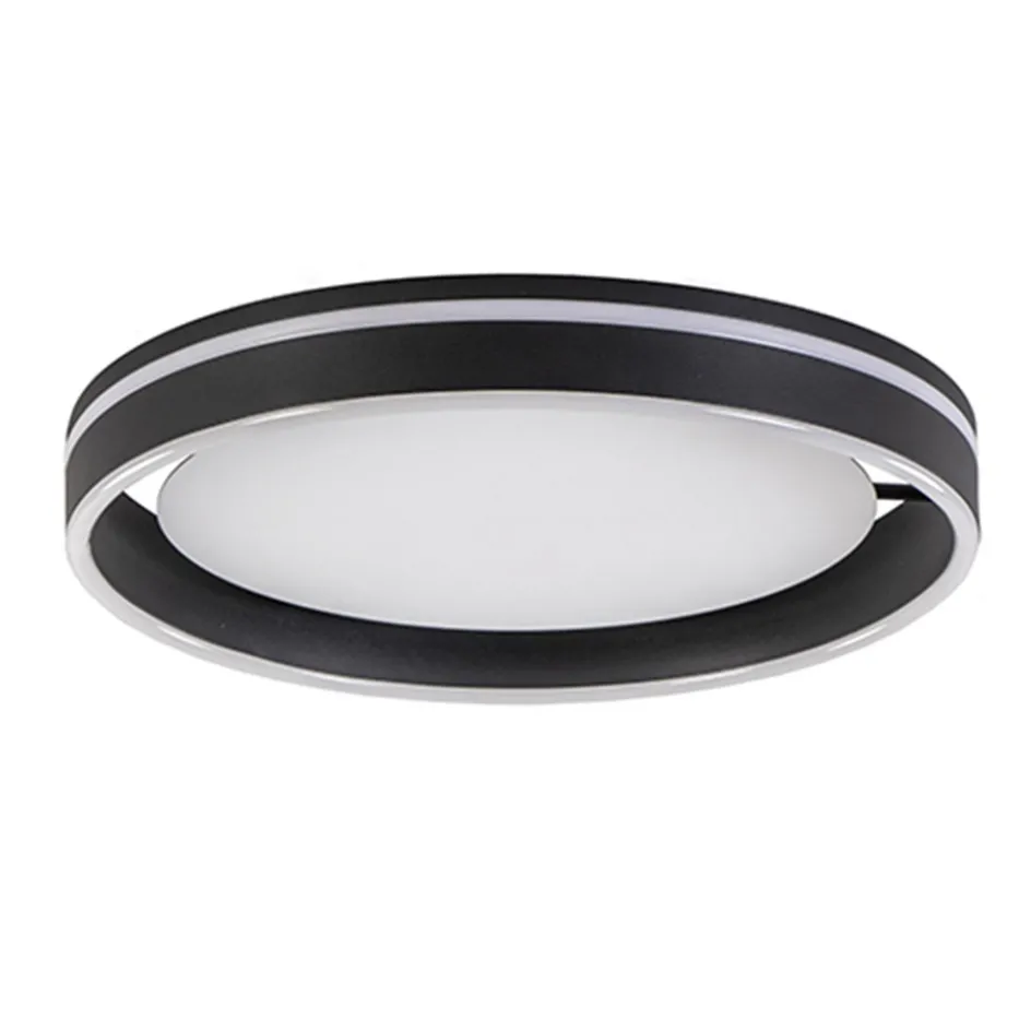 Plafondlamp Led Cirkel zwart/wit>Straluma