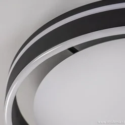 Plafondlamp Led Cirkel zwart/wit><noscript><img width=
