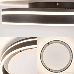 Plafondlamp Led Cirkel zwart/wit><noscript><img width=