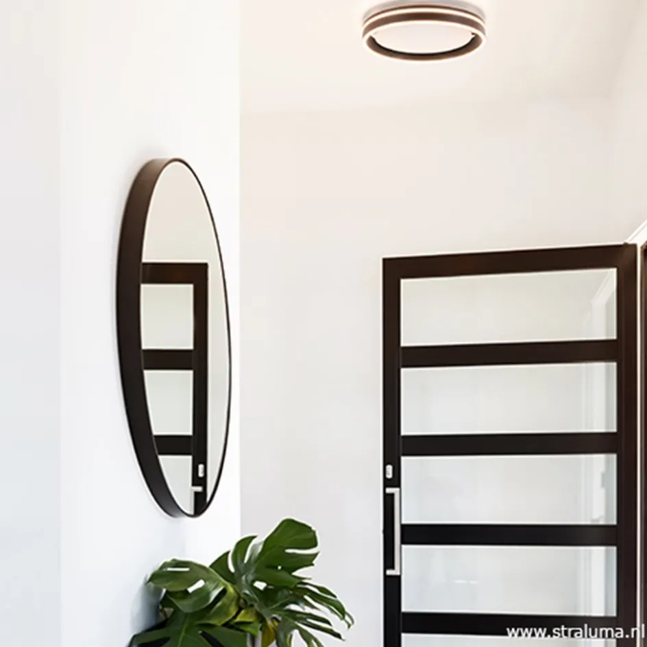 Plafondlamp Led Cirkel zwart/wit>Straluma