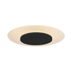 Plafondlamp Lido zwart 36cm indirect>Straluma Outlet