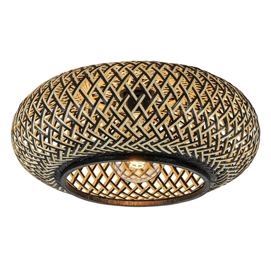 Plafondlamp Maze bamboe/zwart 40cm>Straluma Best