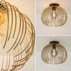 Plafondlamp Nest matgoud/zwart><noscript><img width=